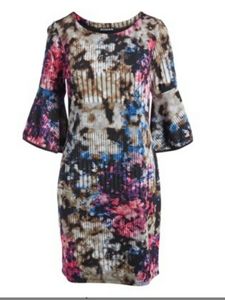 Light knit multicolored dress